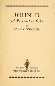 Cover of: John D.: a portrait in oils