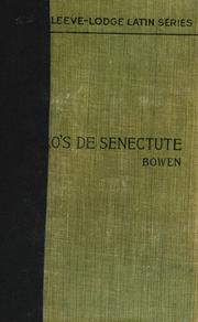 Cover of: M. Tvlli Ciceronis Cato Maior de senectvte
