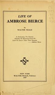 Cover of: Life of Ambrose Bierce