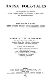 Cover of: Hausa folk-tales: the Hausa text of the stories in Hausa superstitions and customs, in Folk-lore, and in other publications