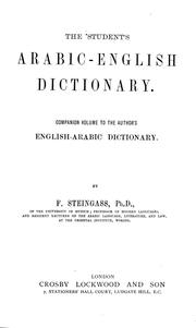 Cover of: The student's Arabic-English dictionary. by Francis Joseph Steingass