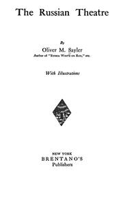 Cover of: The Russian theatre by Sayler, Oliver Martin