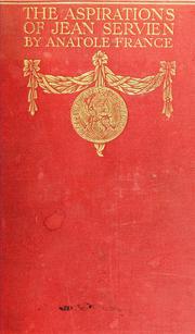 Cover of: The aspirations of Jean Servien by Anatole France