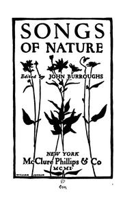 Cover of: Songs of nature