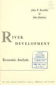 Cover of: Multiple purpose river development by Resources for the Future.