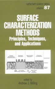 Surface Characterization Methods by Andrew J. Milling