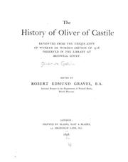 Cover of: The history of Oliver of Castile