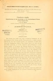 Crustacea caspia by G. O. Sars