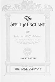 Cover of: The spell of England