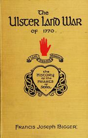 Cover of: The Ulster land war of 1770. (The hearts of steel)
