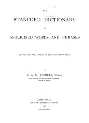 Cover of: The Stanford dictionary of anglicised words and phrases