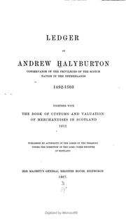 Cover of: Ledger of Andrew Halyburton by Andrew Halyburton