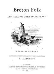 Cover of: Breton folk: an artistic tour in Brittany