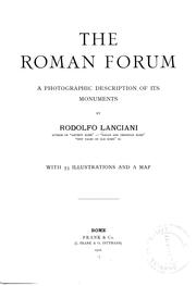 Cover of: The Roman forum: a photographic description of its monuments