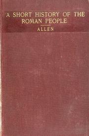 Cover of: Ancient history for colleges and high schools. by William Francis Allen