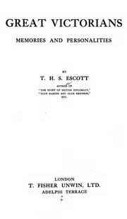 Cover of: Great Victorians by T. H. S. Escott