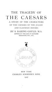 Cover of: tragedy of the Caesars: a study of the characters of the Caesars of the Julian and Claudian houses