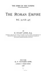 Cover of: The Roman empire, B.C.29-A.D.476