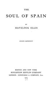 Cover of: The soul of Spain by Havelock Ellis