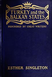 Cover of: Turkey and the Balkan states by Esther Singleton
