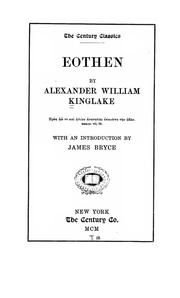 Cover of: Eothen by Alexander William Kinglake