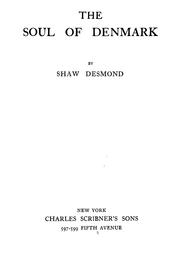 Cover of: The soul of Denmark by Shaw Desmond
