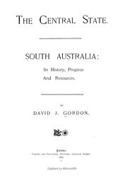 Cover of The central state. South Australia