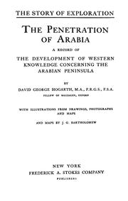 Cover of: The penetration of Arabia: a record of the development of western knowledge concerning the Arabian Peninsula