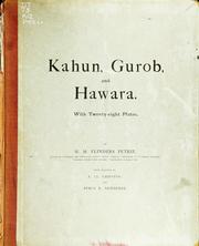 Cover of: Kahun, Gurob, and Hawara. by W. M. Flinders Petrie