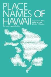 Cover of: Place Names of Hawaii (Revised)