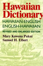 Cover of: Hawaiian dictionary: Hawaiian-English, English-Hawaiian