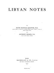 Cover of: Libyan notes
