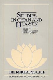 Cover of: Studies in Chʻan and Hua-yen by edited by Robert M. Gimello, Peter N. Gregory.