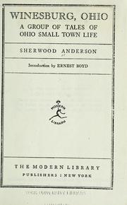 Cover of: Sherwood Anderson