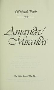 Cover of: Amanda/Miranda by Richard Peck