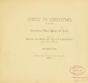 Cover of: Christ and Christmas, a poem.