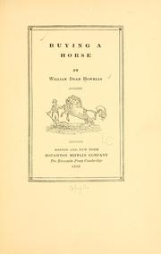 Cover of: Buying a horse