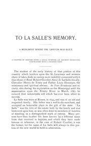 Cover of: The ship-yard of the Griffon: a brigantine built by René Robert Cavelier, sieur de La Salle, in the year 1679, above the falls of Niagara ... Together with the most complete bibliography of Hennepin that has ever been made in any one list ...