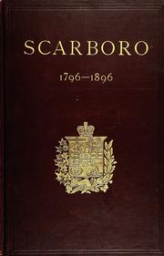 Cover of: The township of Scarboro 1796-1896 by Boyle, David