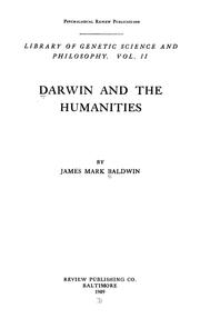 Cover of: Darwin and the humanities