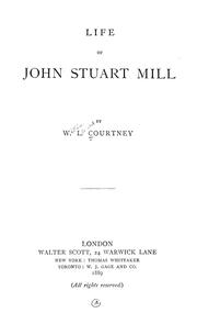 Cover of: Life of John Stuart Mill