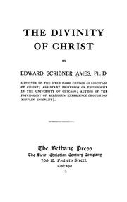 Cover of: The divinity of Christ