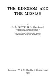 Cover of: The kingdom and the Messiah