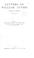 Cover of: Letters of William Stubbs, bishop of Oxford, 1825-1901