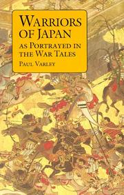 Cover of: Warriors of Japan by Paul H. Varley