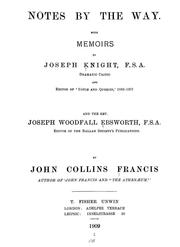 Cover of: Notes by the way. by John Collins Francis, John Collins Francis