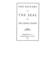 Cover of: The history of the seal of the United States.