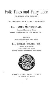 Cover of: Folk tales and fairy lore in Gaelic and English