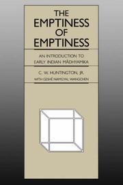 Cover of: Emptiness of Emptiness: An Introduction to Early Indian M&#x0101; Dhyamika (National Foreign Language Center Technical Reports)