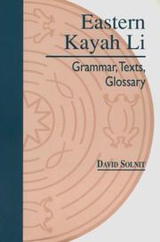 Cover of: Eastern Kayah Li by David B. Solnit